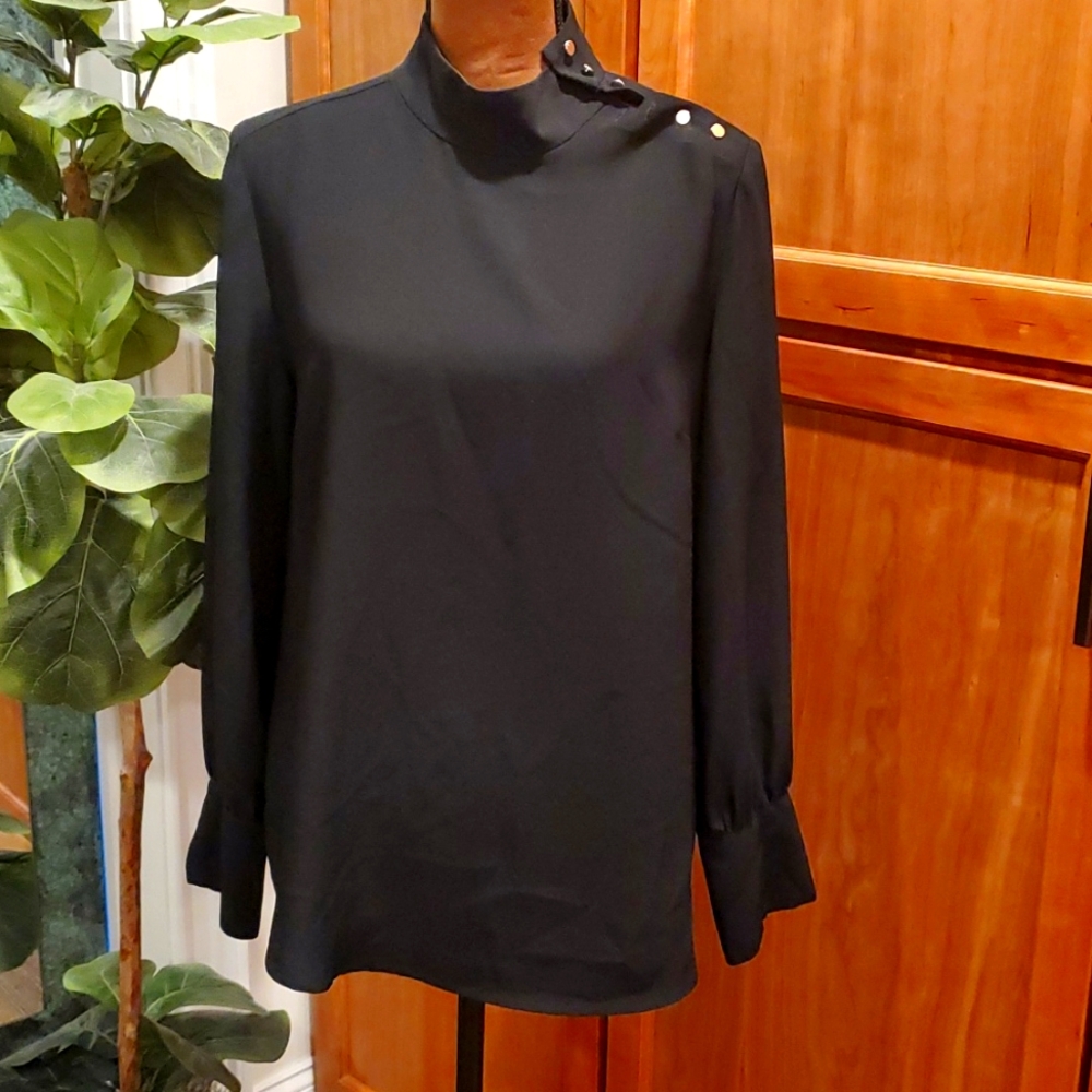 Black long sleeve blouse